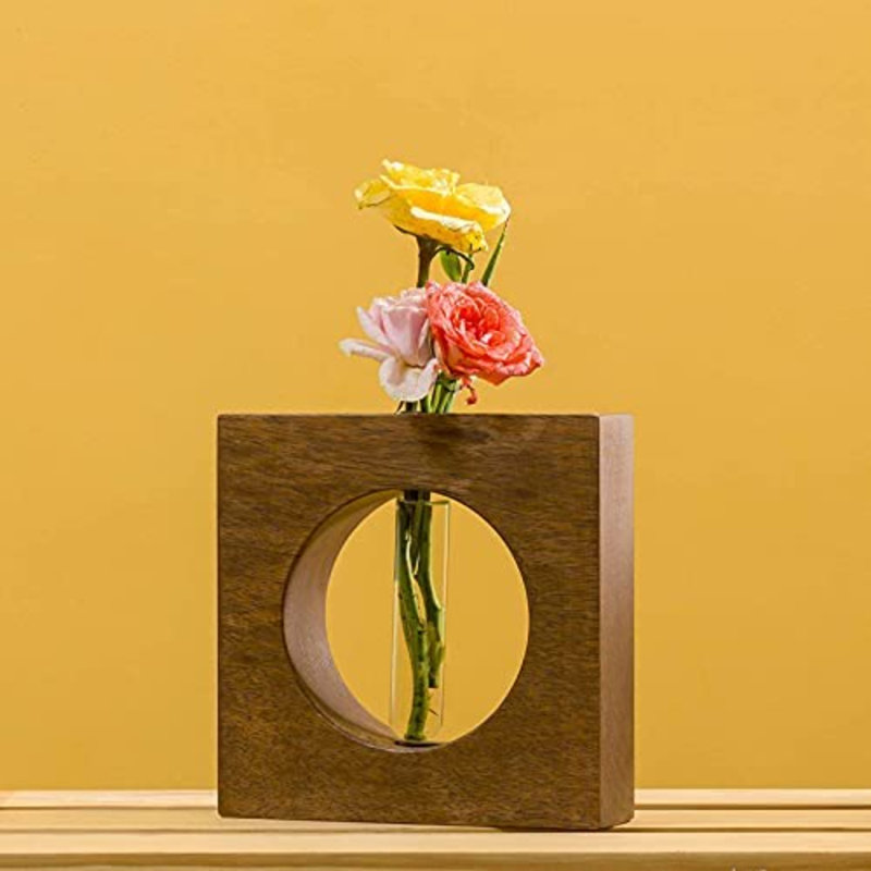 Wood Table Vase