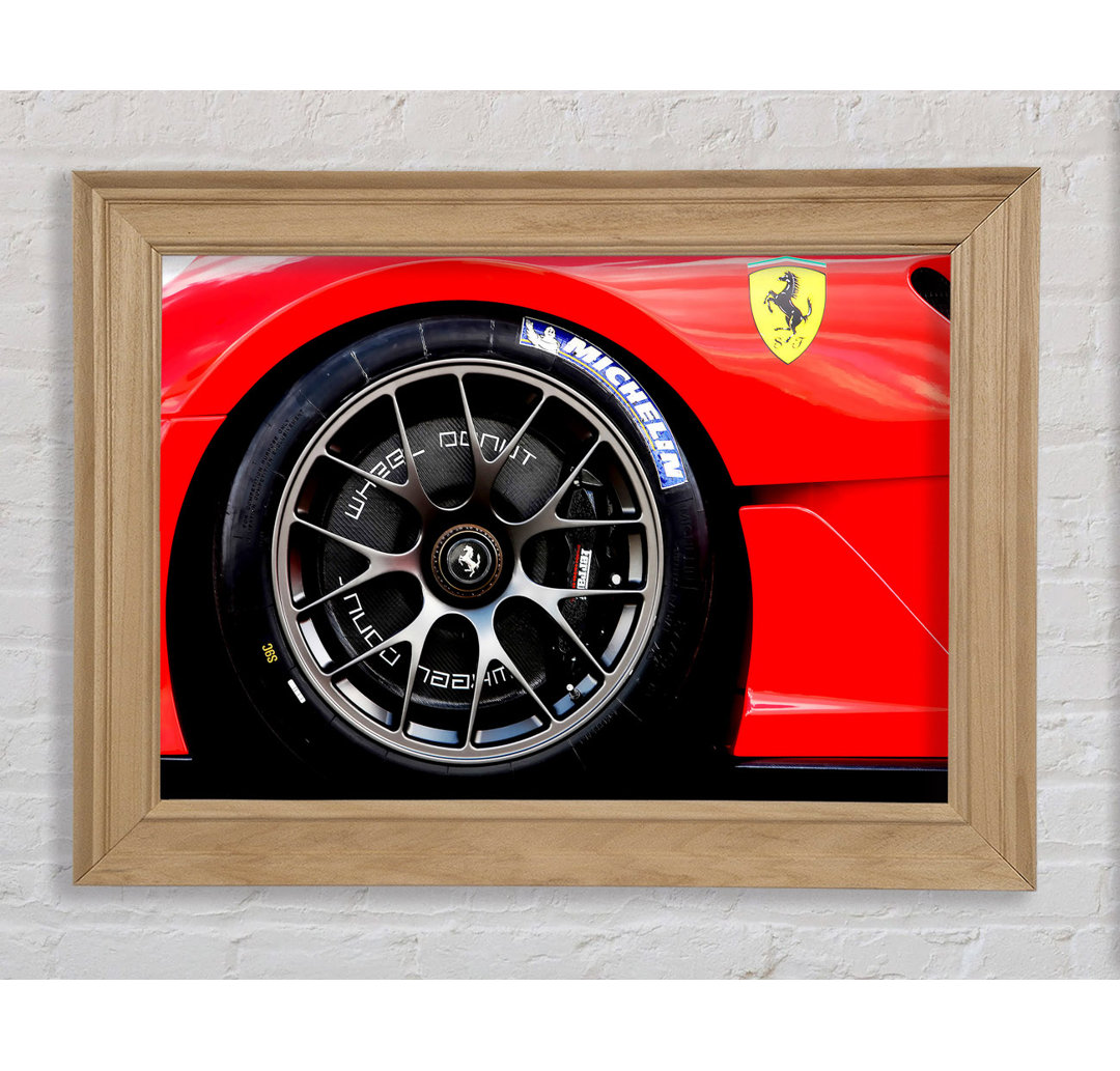 Ferrari F430 Rad - Bilderrahmen Kunstdrucke