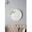 D20x1,5 "Miroir mural de style transitionnel en bois de manguier avec cadre en bois de manguier massif pour la salle de bain-838353218