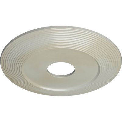 Endurathane Adonis Ceiling Medallion, 16 1/8"OD x 3 5/8"ID x 1"P (Fits Canopies up to 10 1/4"), Hand-Painted Flash Blue Finish