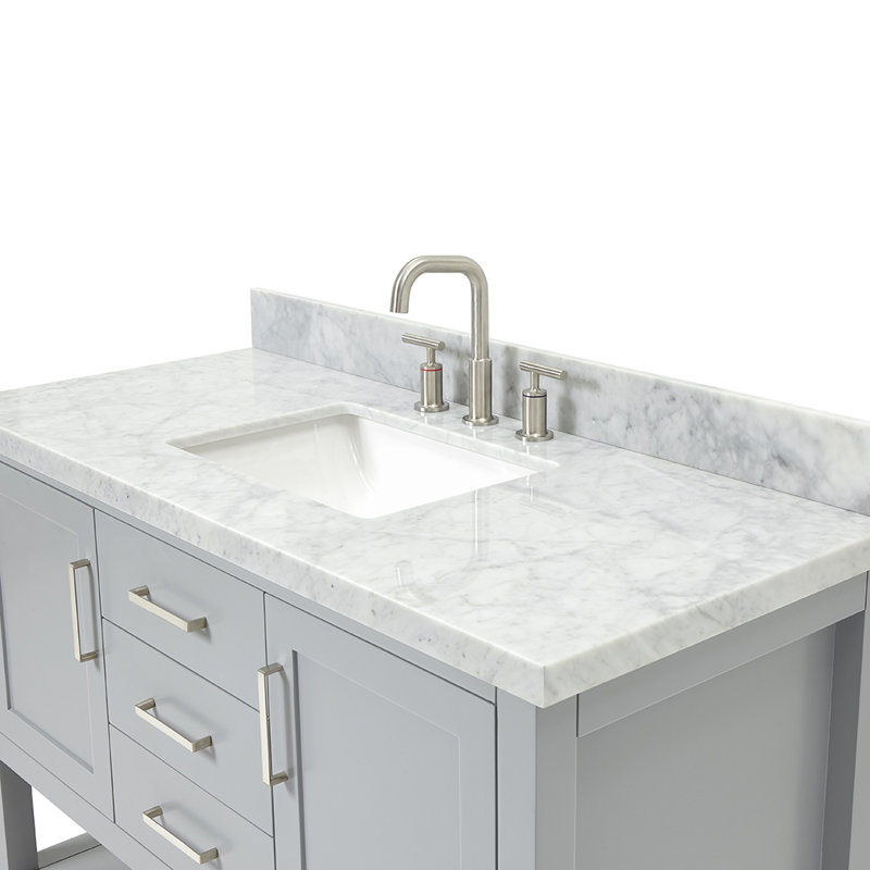 Bayhill 61" W Single Bathroom Vanity Set, Gray, 49"