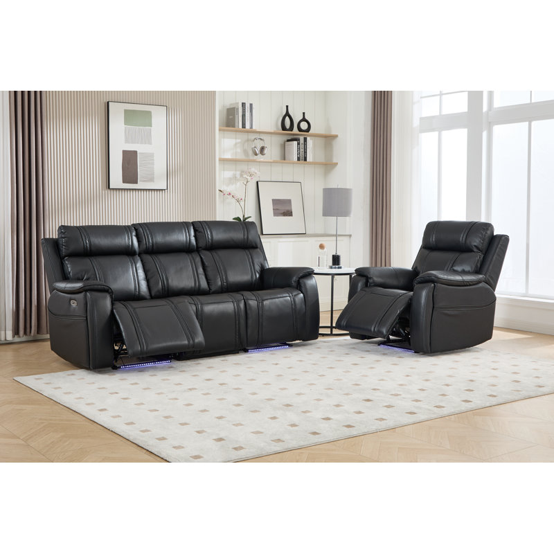 2 - Piece Faux Leather Living Room Set