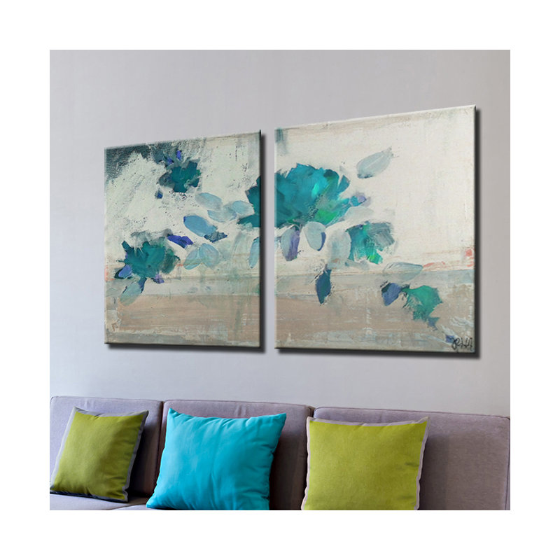 « painted pétales ivb »-2 pièces, impression sur toile tendue, H 30 po x l 40 po x P 1,5 po