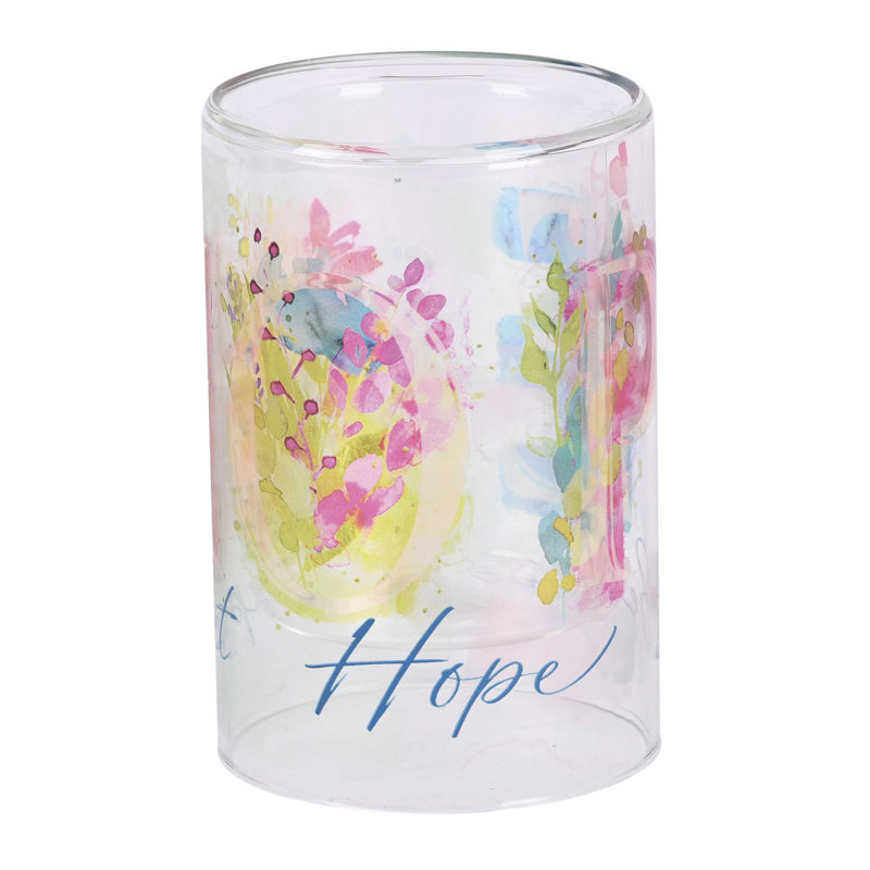 Candleholder Expect Hope Believe 6In