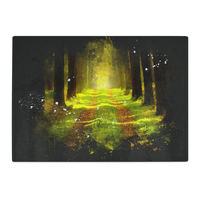 Forest Vol.7 Paint Splash Chopping Board, 0.4cm H x 28.5cm W x 39cm L
