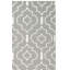 Tapis géométrique en laine / coton tissé à la main et à plat Waucoma-15993574