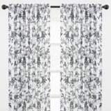 Wassim Floral Single Curtain Panel