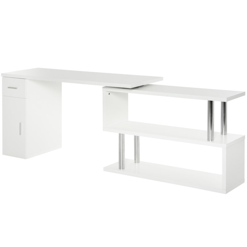 Bureau d'ordinateur rotatif Homcom