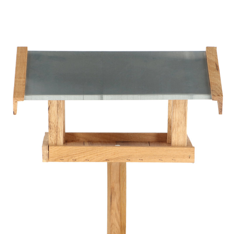 Rectangular Oak Bird Table