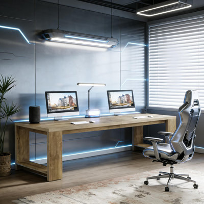Roomy Office Desk,Computer Desk,Conference Table,Dual Workstation