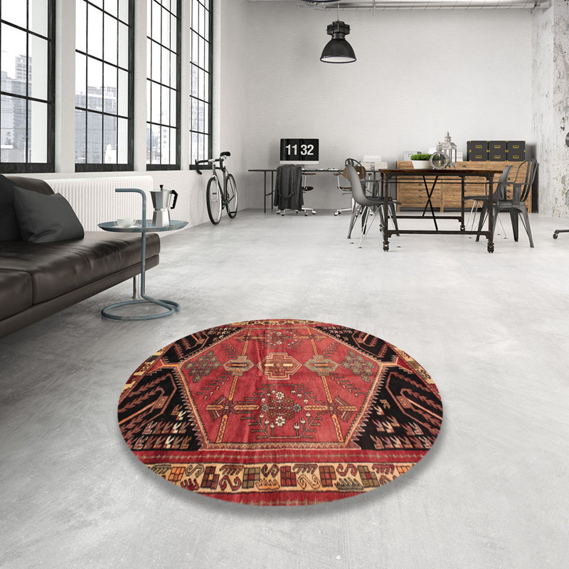 Cardonaghy Oriental Indoor Rug, Round 3'