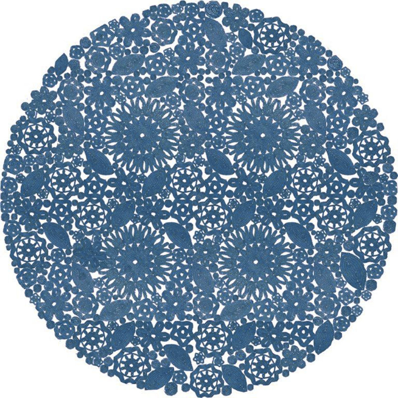 George Floral Indoor Rug, Round 8'