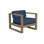 Coastal Teak Patio Chair with Sunbrella Cushions