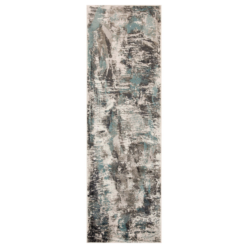 Tapis d'intérieur rétro Patnos, Tapis de couloir 2 pi 8 po x 7 pi