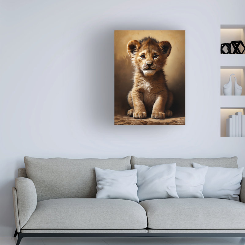 Momart Baby Lion 1 sur impression sur toile, H 19 po x l 14 po x P 2 po