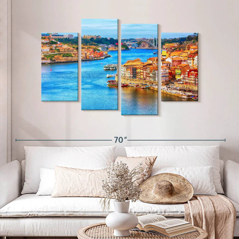 Sireci Porto Cityscape, 32" H x 52" W