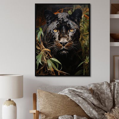 «Green Panther», impression impressionniste sur toile
