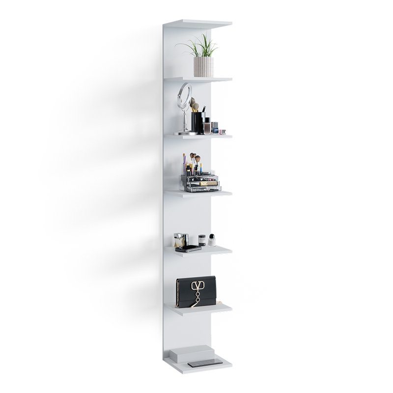 6 Piece Tiered Shelf, White