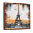 Toile brune avec cadre flottant