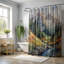 Rideau de douche standard 1 pièce Watercolor Paysages-2049448993