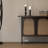 43.31" Black Rectangular Solid Wood Console Table