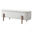 Banc de rangement Sarna Ivory Boucle