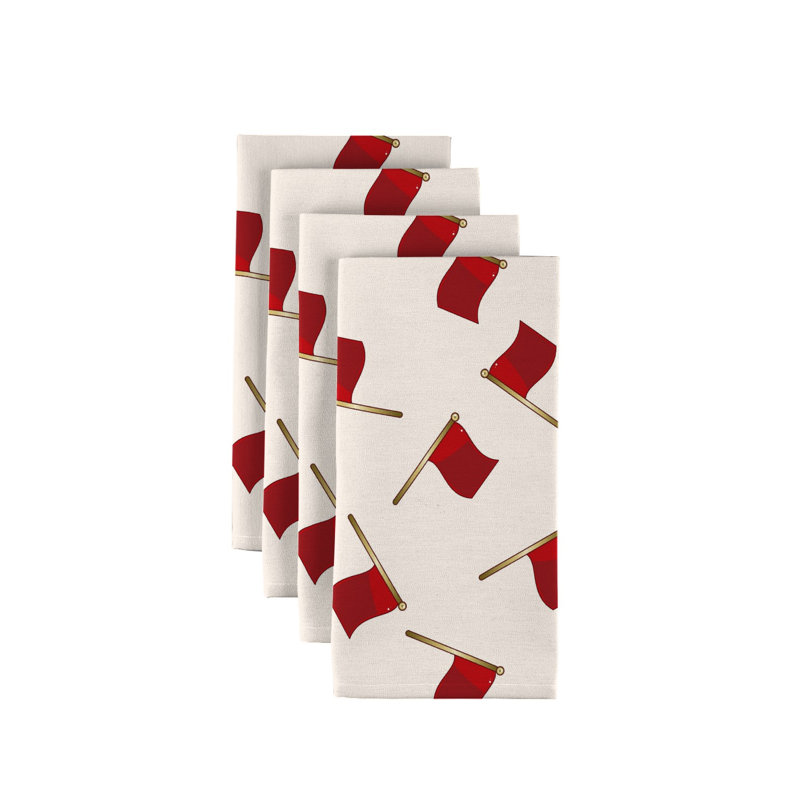 Elizabella Polyester Abstract Square Napkin