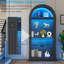 Vitrine à 5 niveaux avec portes vitrées Kepptory, vitrine arquée de 71 po de hauteur avec design de ligne romaine et lumières DEL, vitrine pour bibliothèque, salon, bureau et cuisine-128902281