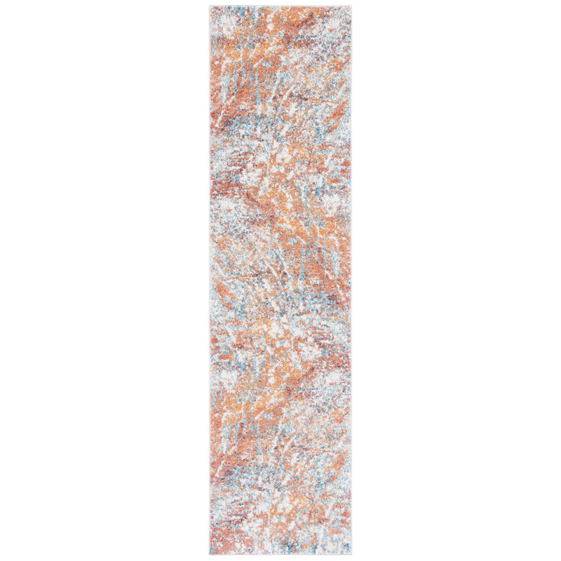 Tapis abstrait Crystal Performance, Tapis de couloir 2 pi 2 po x 9 pi