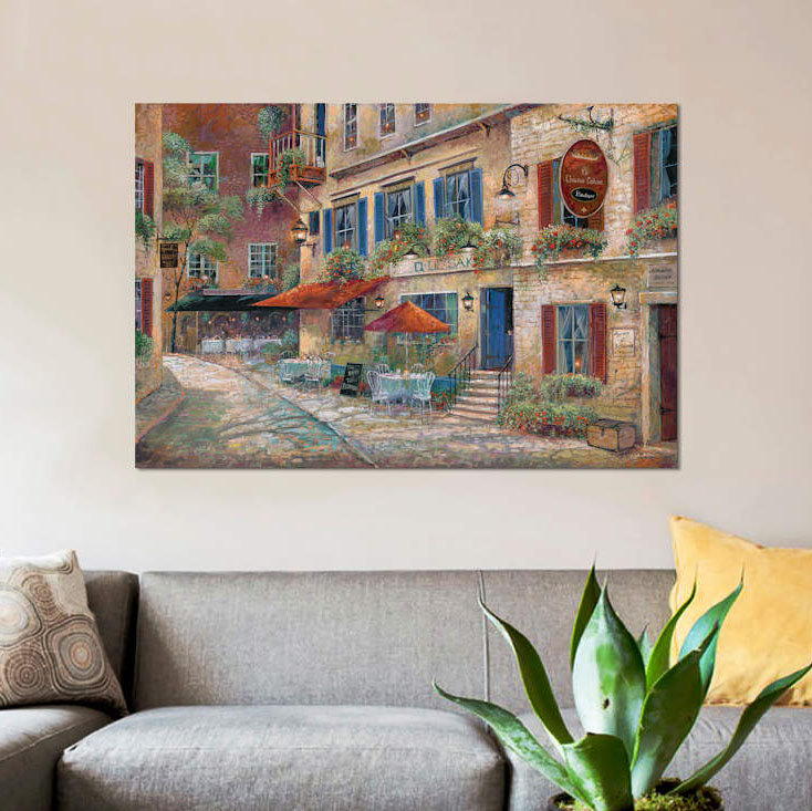 « la chasse galerie, », reproduction d’impression sur toile, H 40 po x l 60 po x P 1,5 po, Toile tendue, Pas de tapis