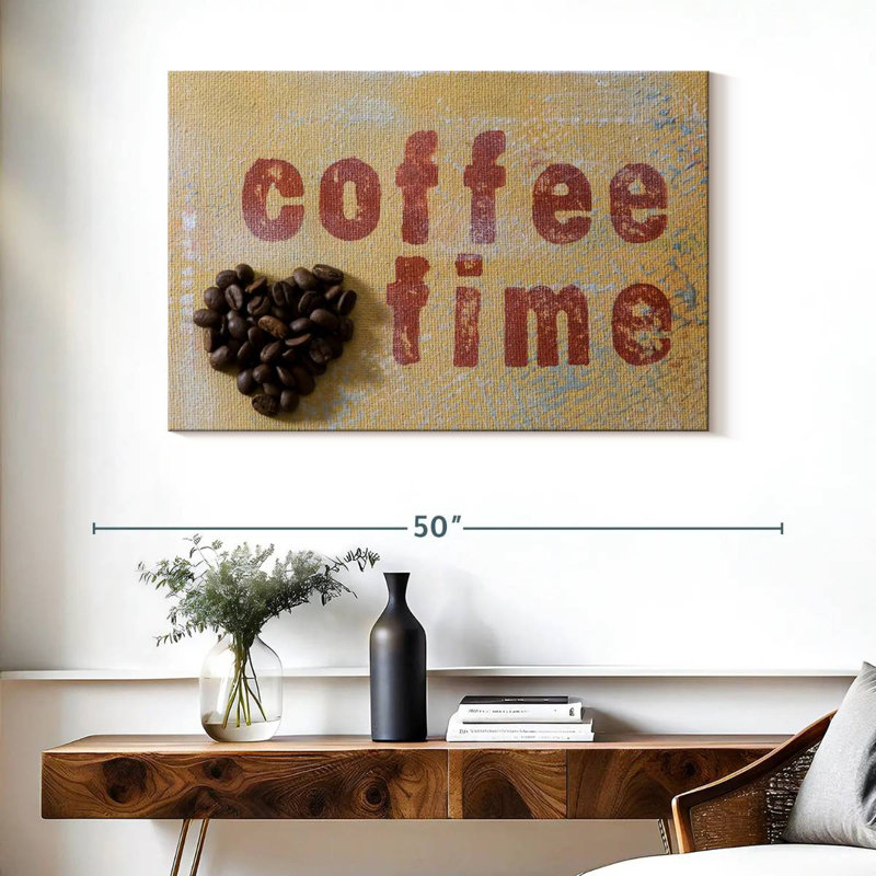 Tergel Coffee Time Typography, 26" H x 39" W