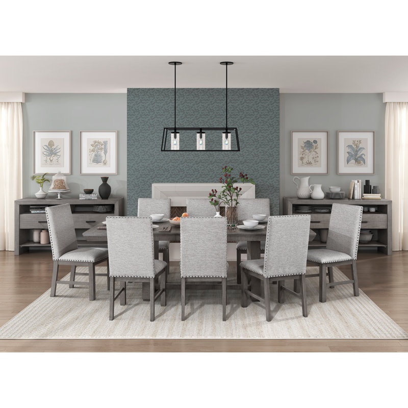 Ensemble de salle à manger à 4 pieds pour 8 personnes, ensemble de table de salle à manger pour 8 personnes, table de cuisine avec chaises pour la cuisine et petits espaces