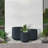 Kante Round Concrete Planters, Outdoor Indoor Pots Containers with Drainage Holes Set-1343578182