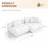 Modular Sectional Sofa Couch, Oversized Free Combination Deep Seat Sofa, Cushion Covers Removable & Washable, Fabric, Down Filled-468474396