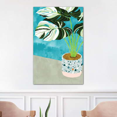 «Variegated Monstera Peinture» par 83 Oranges - reproduction