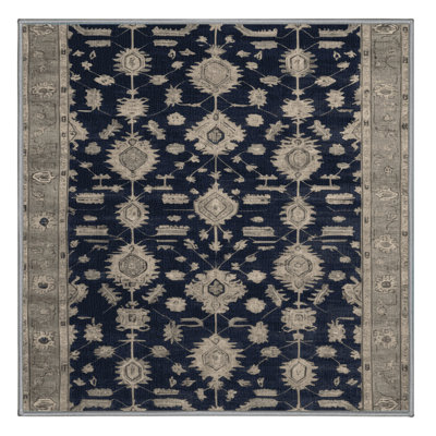 Machine Washable Overdyed Gray Area Rug