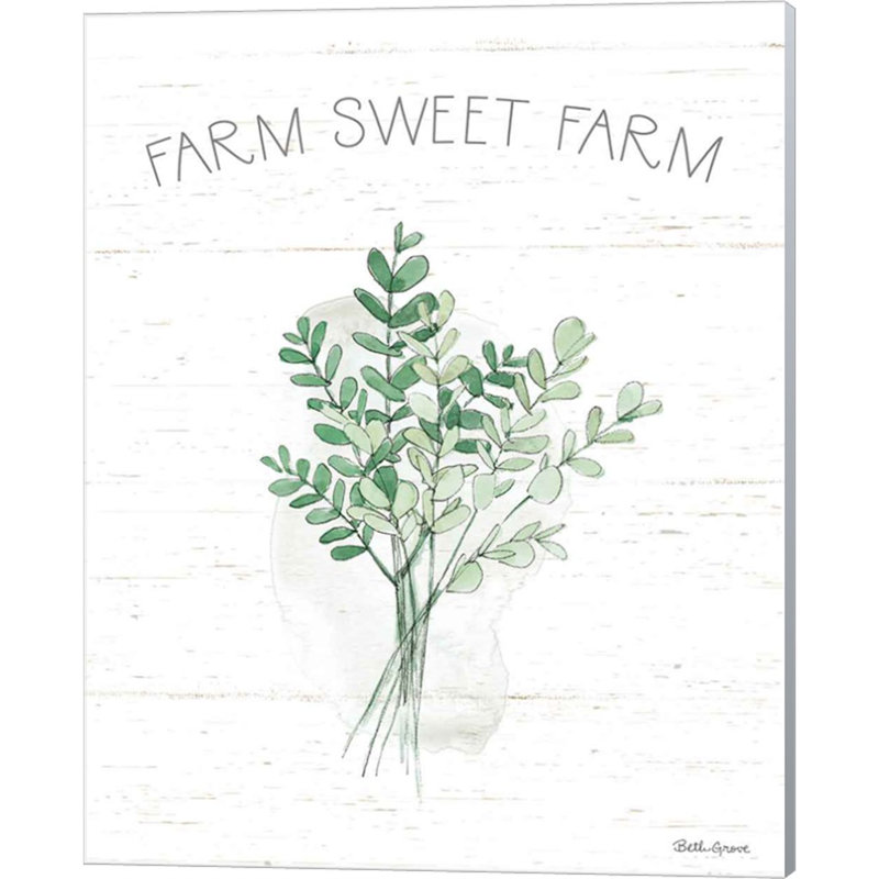 Farmhouse Sage Green and Purple Cotton Canvas Art Set