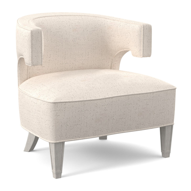 Chaise Laurel, Bisque, 100 % polyester ivoire Venise