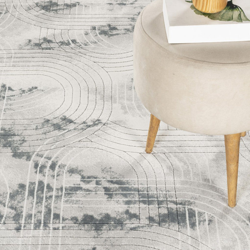 Gray Area Rug, Runner 2'7" x 9'10"