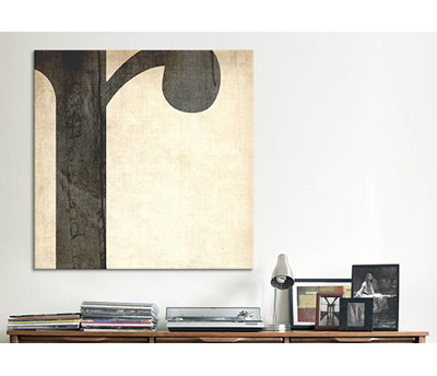 « blanchi », art textuel sur toile