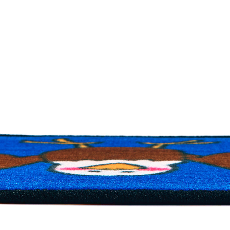 Zoo Animals Individual Squares Seating Tufted Multi Color Area Rug