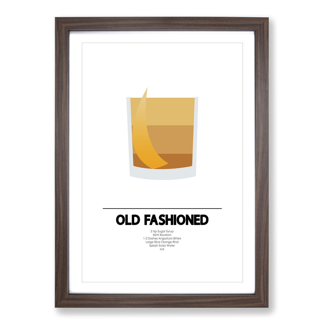 Old Fashioned Cocktail - Framed Print