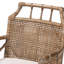 Ensemble de fauteuils de salle à manger Bali et Pari Abiel en rotin naturel 2 pièces avec coussin