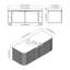 Meuble-lavabo simple 46 po avec plateau en marbre Vireo-443079728-443079730