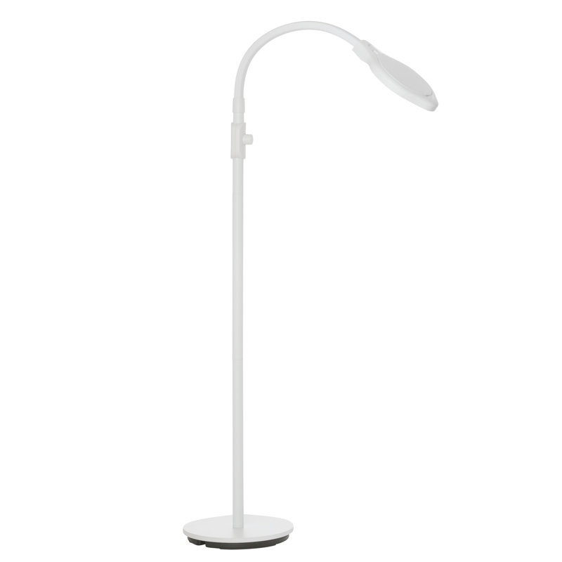 Kelvin Temperature Changing Magnifier Floor Lamp - White