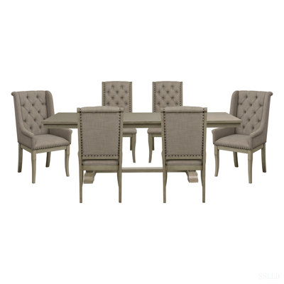 Ensemble de table et chaises de salle à manger extensible Classic Luxury