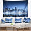 Tapisserie en miroir Cityscape Night New York City-28508142