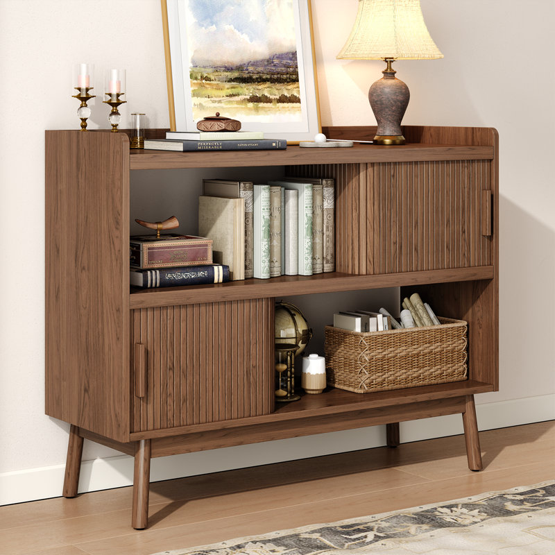 44" Sideboard Buffet Cabinet With Outlet - Storage Cabinet For Office, Bedroom Storage Cabinet, Hallway Storage Cabinet, Console Storage Cabinet