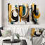 «Modern Green Art Deco», 3 pièces sur toile-1439839361-1439839360