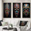 3 pièces sur toile - Masque tribal africain Pende-895017224-895017227
